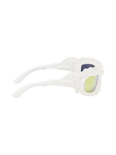 OTTOLINGER SSENSE Exclusive White Twisted Sunglasses outlook