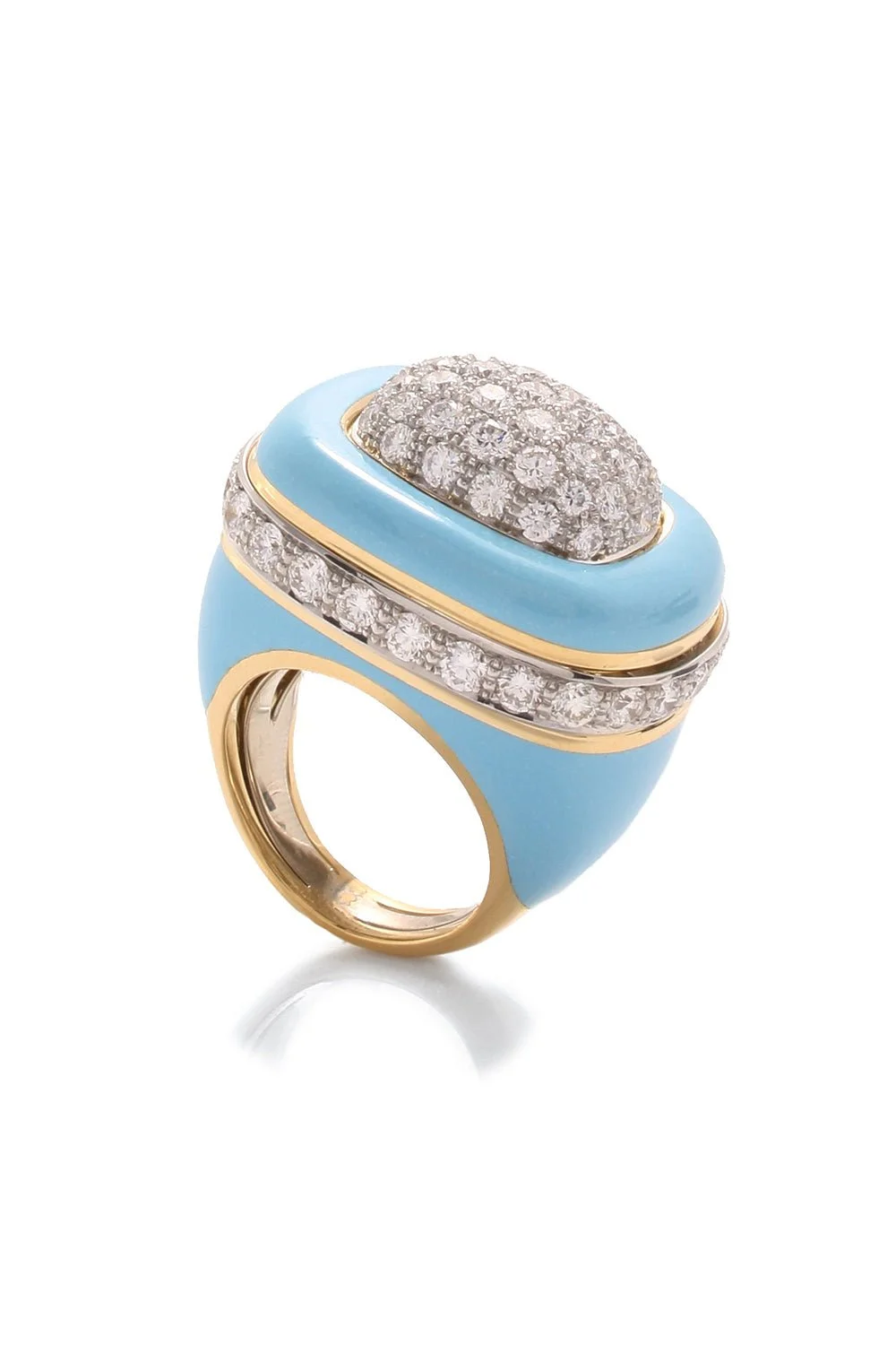 Diamond Blue Cabana Ring - 1