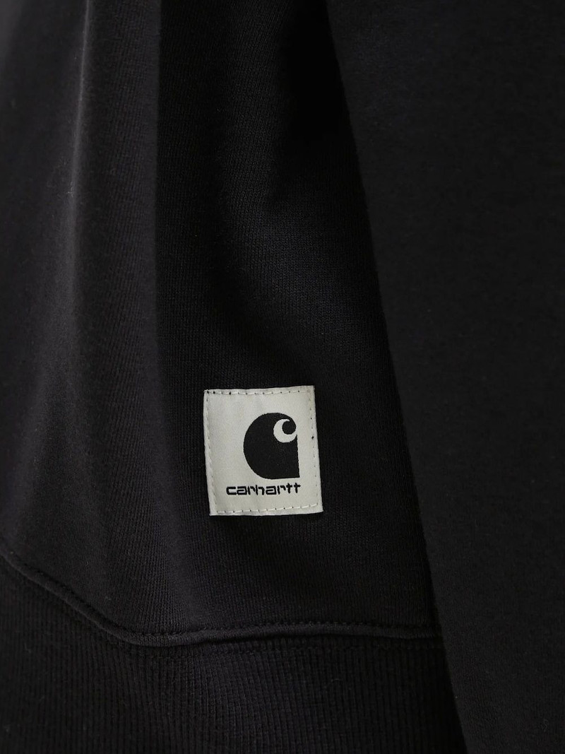 WIP logo-appliqué hoodie 5