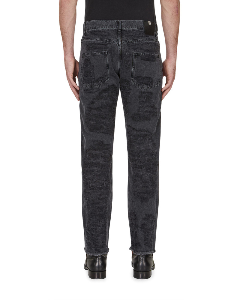 DESTROYED EMBROIDERY JEAN 5