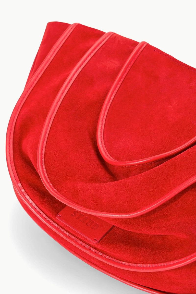 STAUD WELLS BAG RED ROSE 7