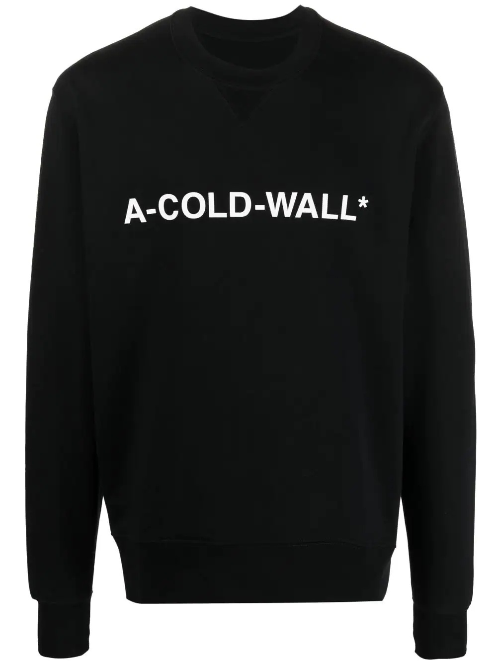 logo-print crew neck sweatshirt - 1