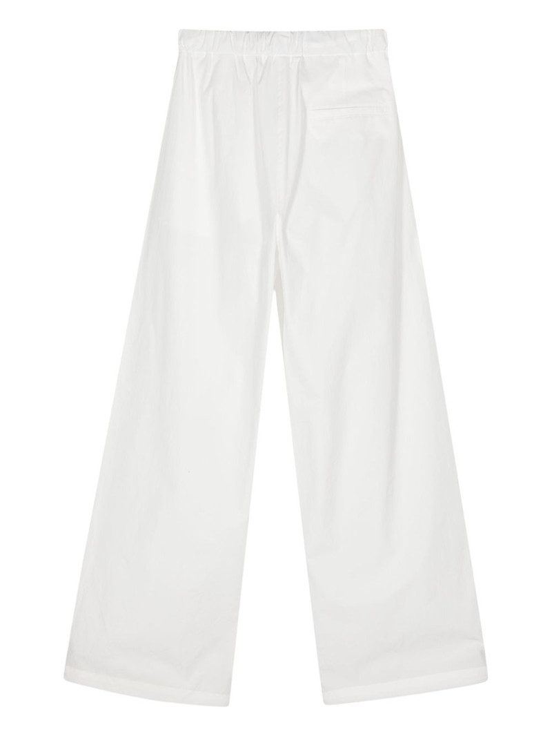 AMOMENTO pleat-detail straight-leg trousers outlook