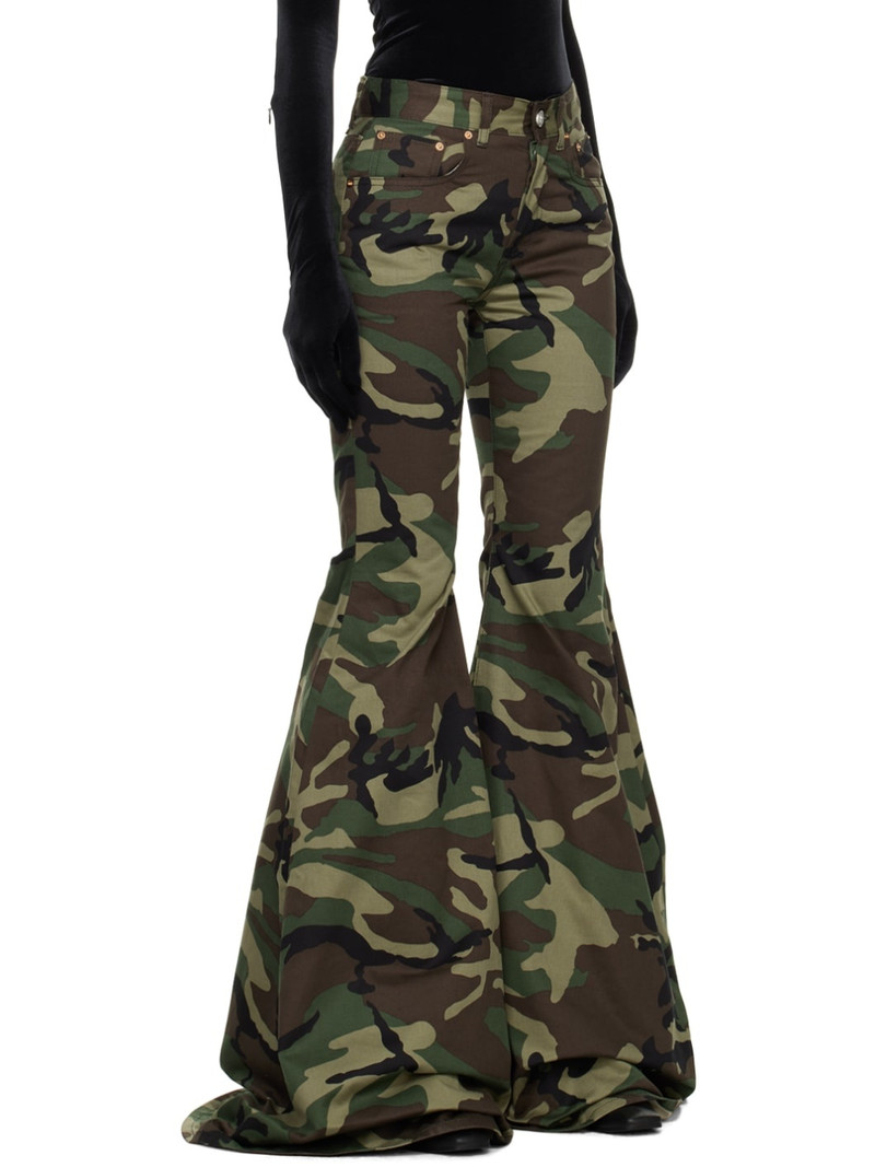 Green Flared Trousers 2