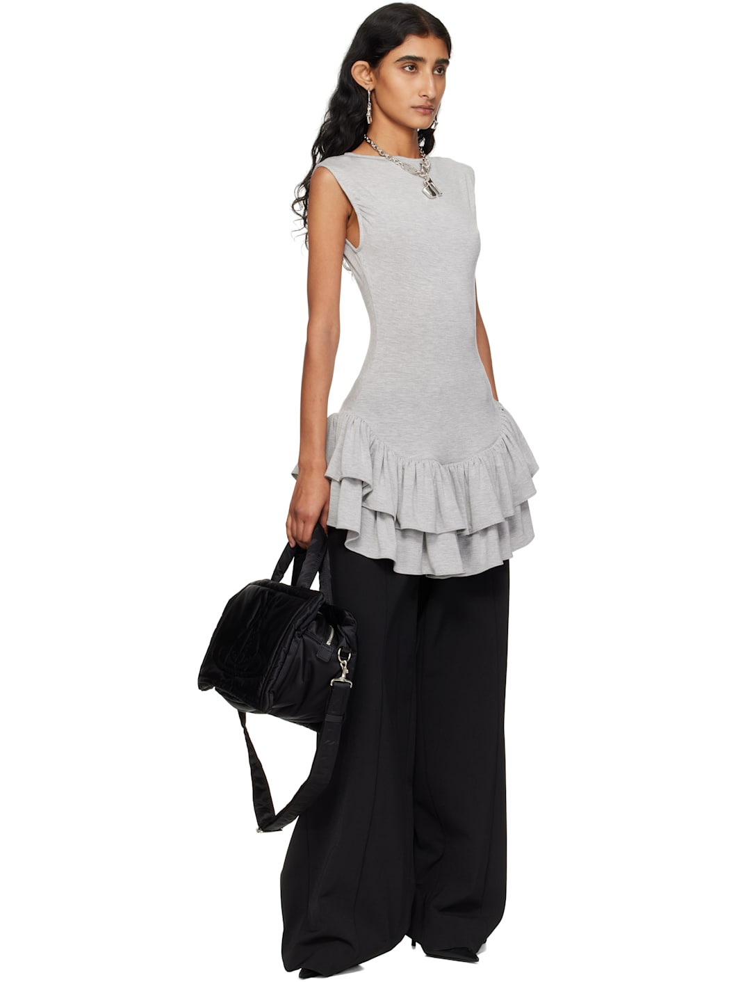 Black Margaret Medium Tote - 4