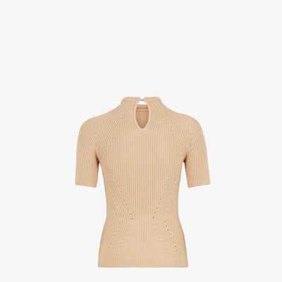 FENDI Sweater in beige silk outlook