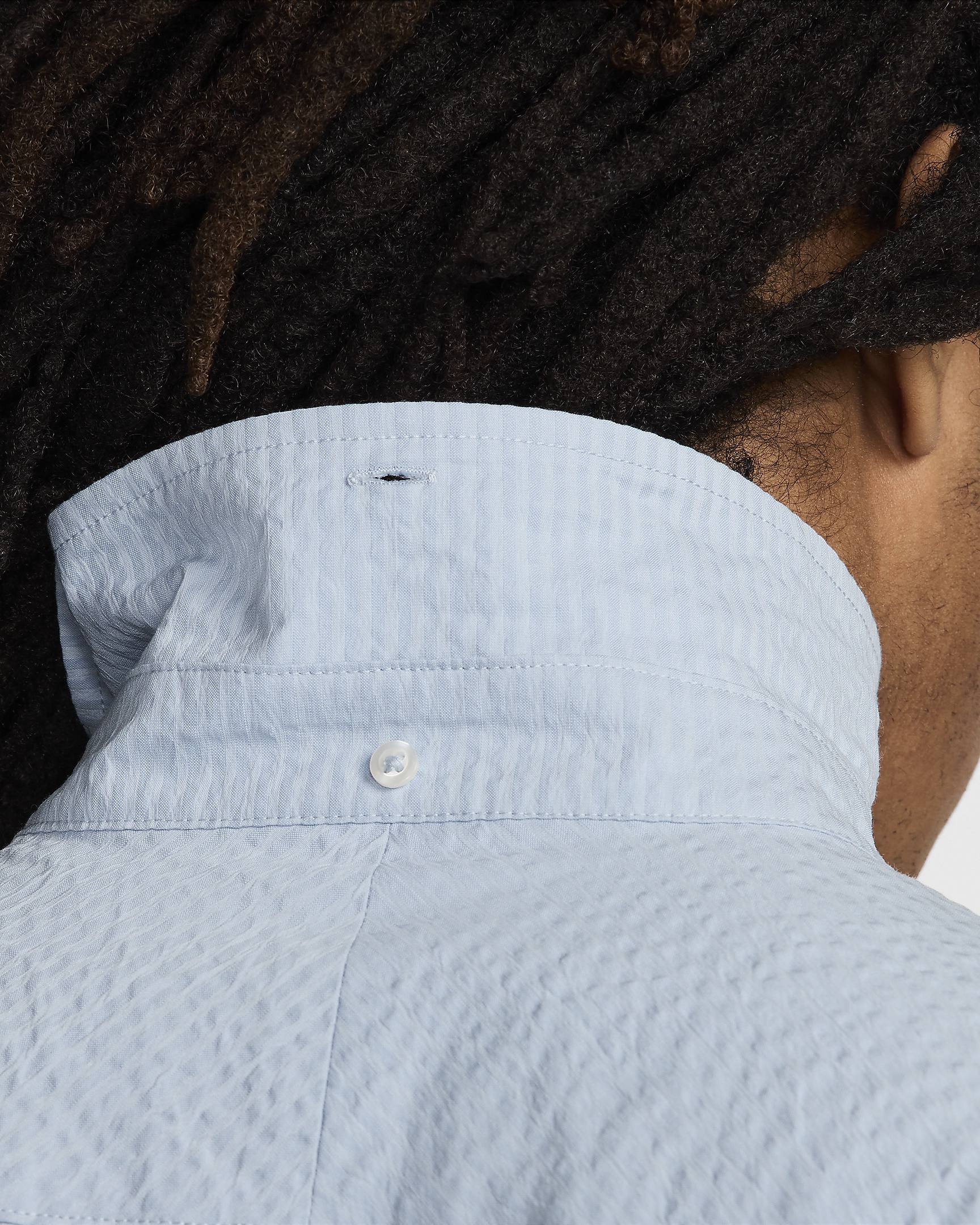 Nike Life Men's Short-Sleeve Seersucker Button-Down Shirt - 8