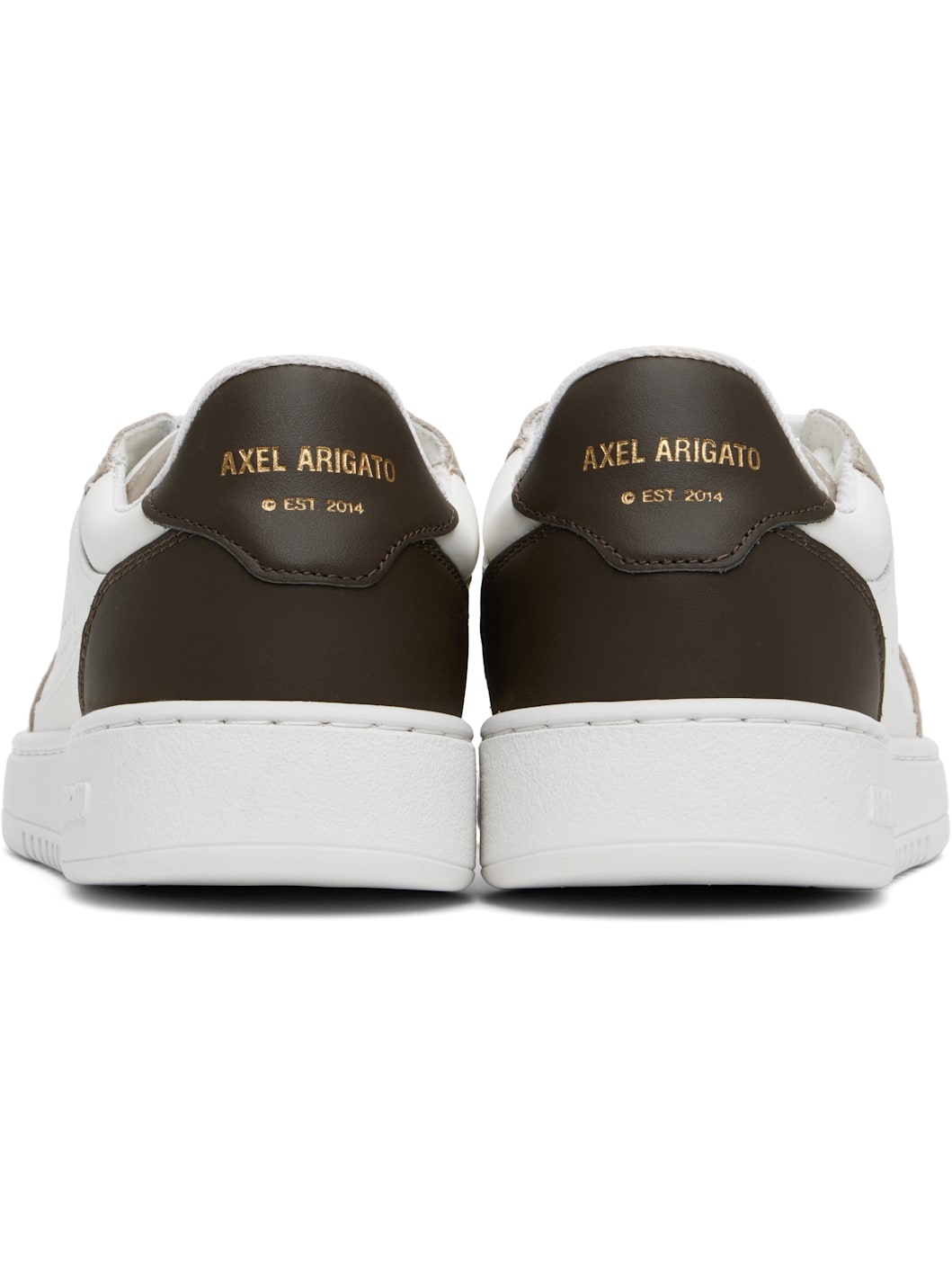 White & Taupe Dice Lo Sneakers - 2
