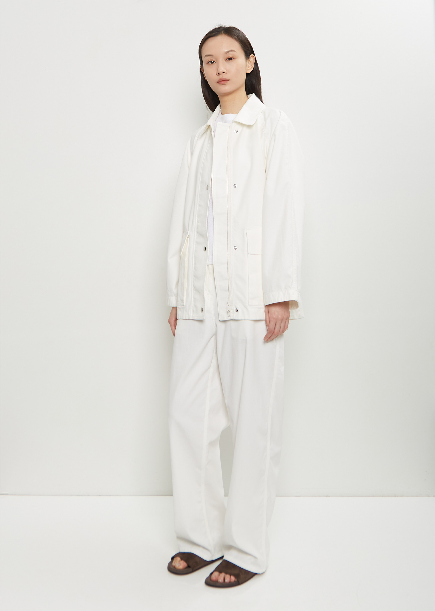 Elodianna Cotton Jacket — White - 4