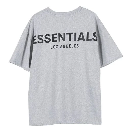 Fear of God Essentials LA Tee limited Reflective Short Sleeve Unisex Gray FOG-SS20-006 - 1