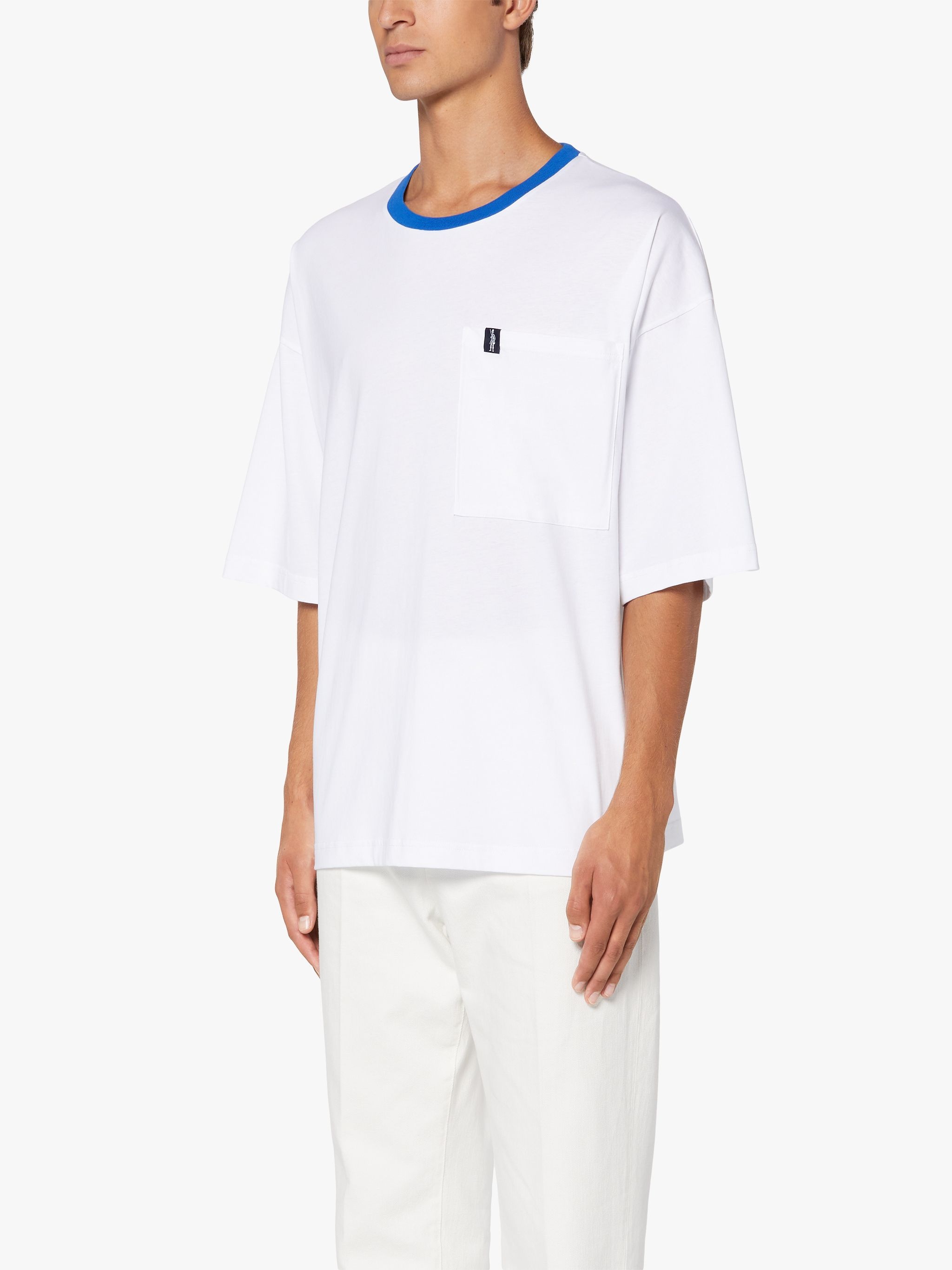 WHITE COTTON LOGO T-SHIRT | GJM-220 - 3
