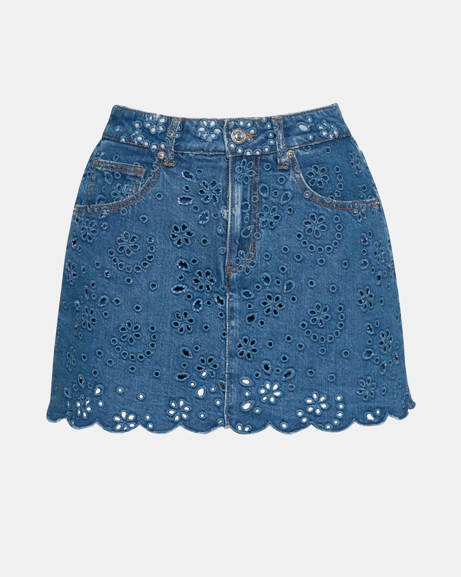 DELILAH SKORT BLUE DEPTHS - 1