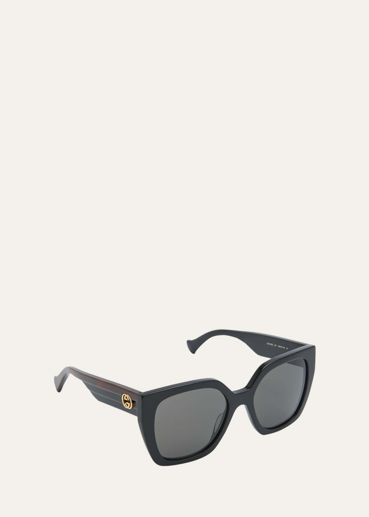 Color-Block GG Injection Plastic Cat-Eye Sunglasses - 2