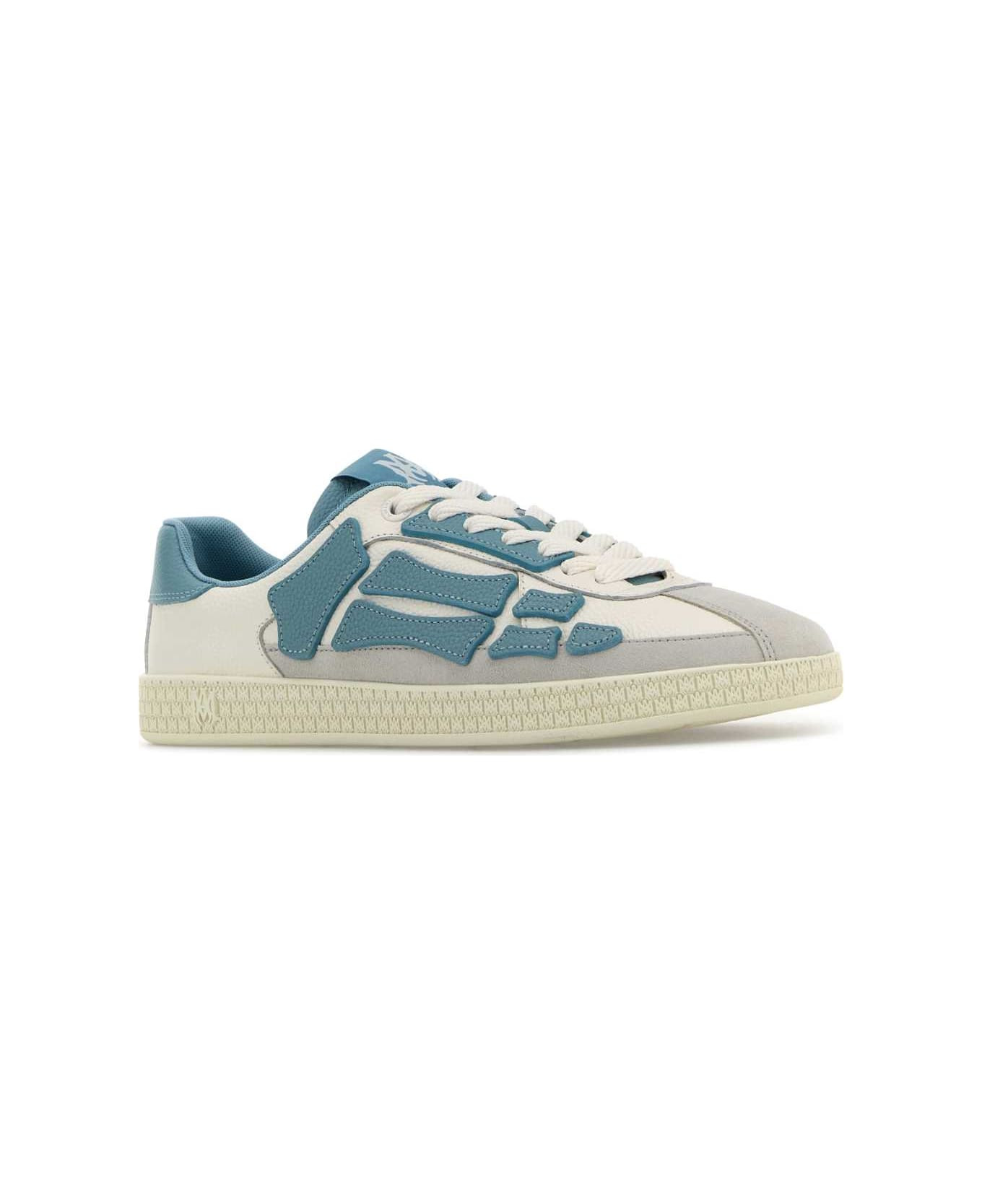 Multicolor Leather And Suede Pacific Bones Sneakers - 2