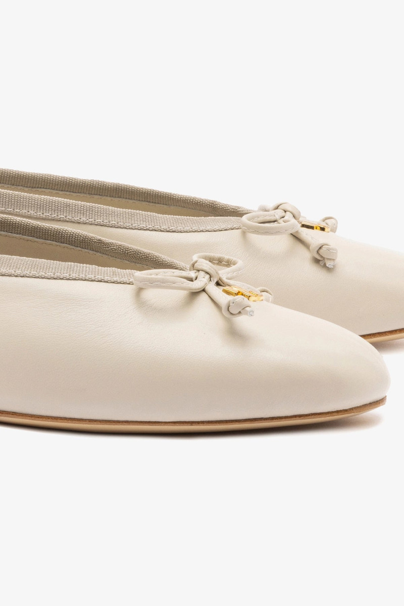 Pavlova Ballet Flat In Mushroom Grey Leather 4