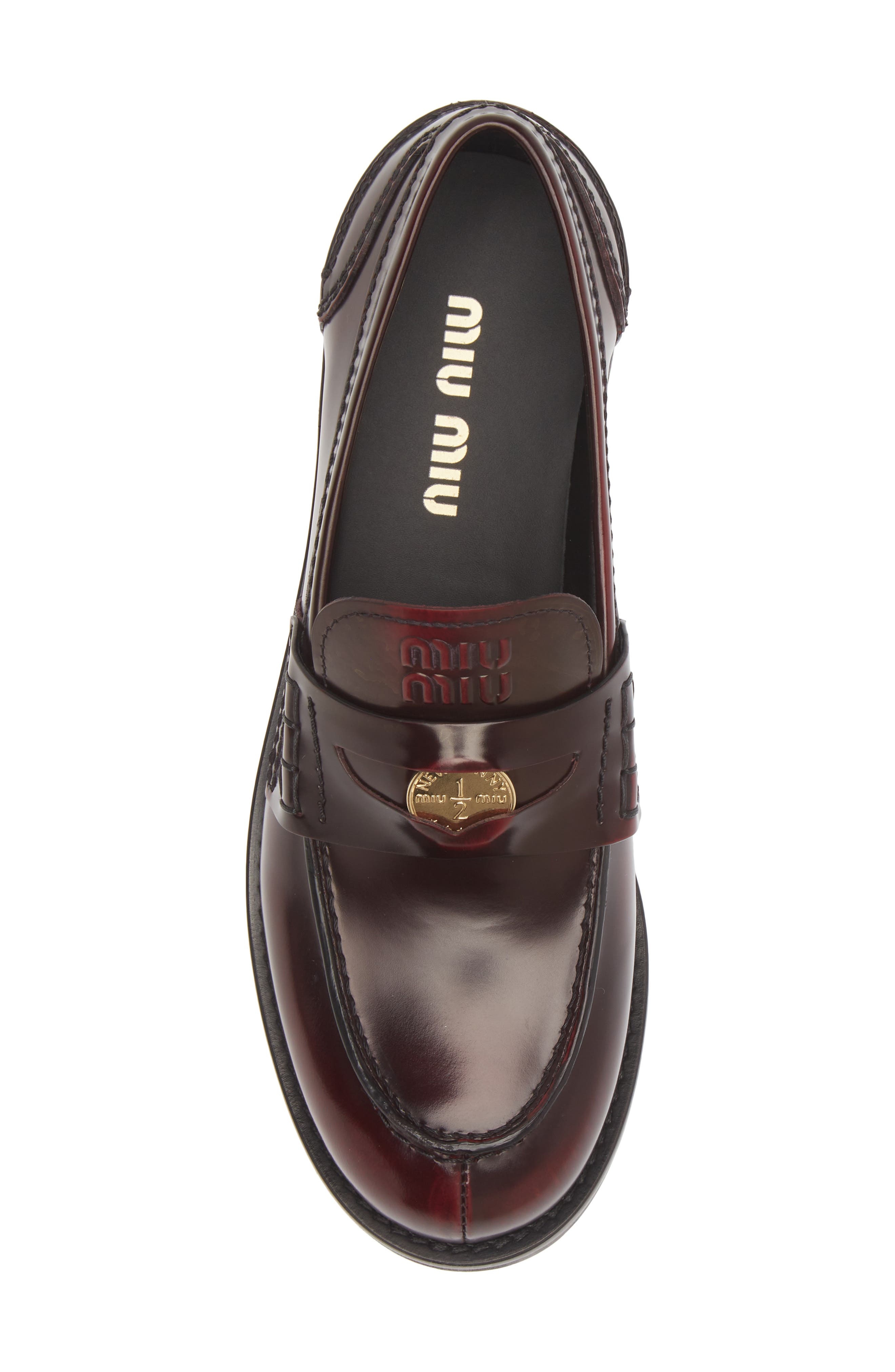 Miu Miu Penny Loafer in Porpora at Nordstrom - 5