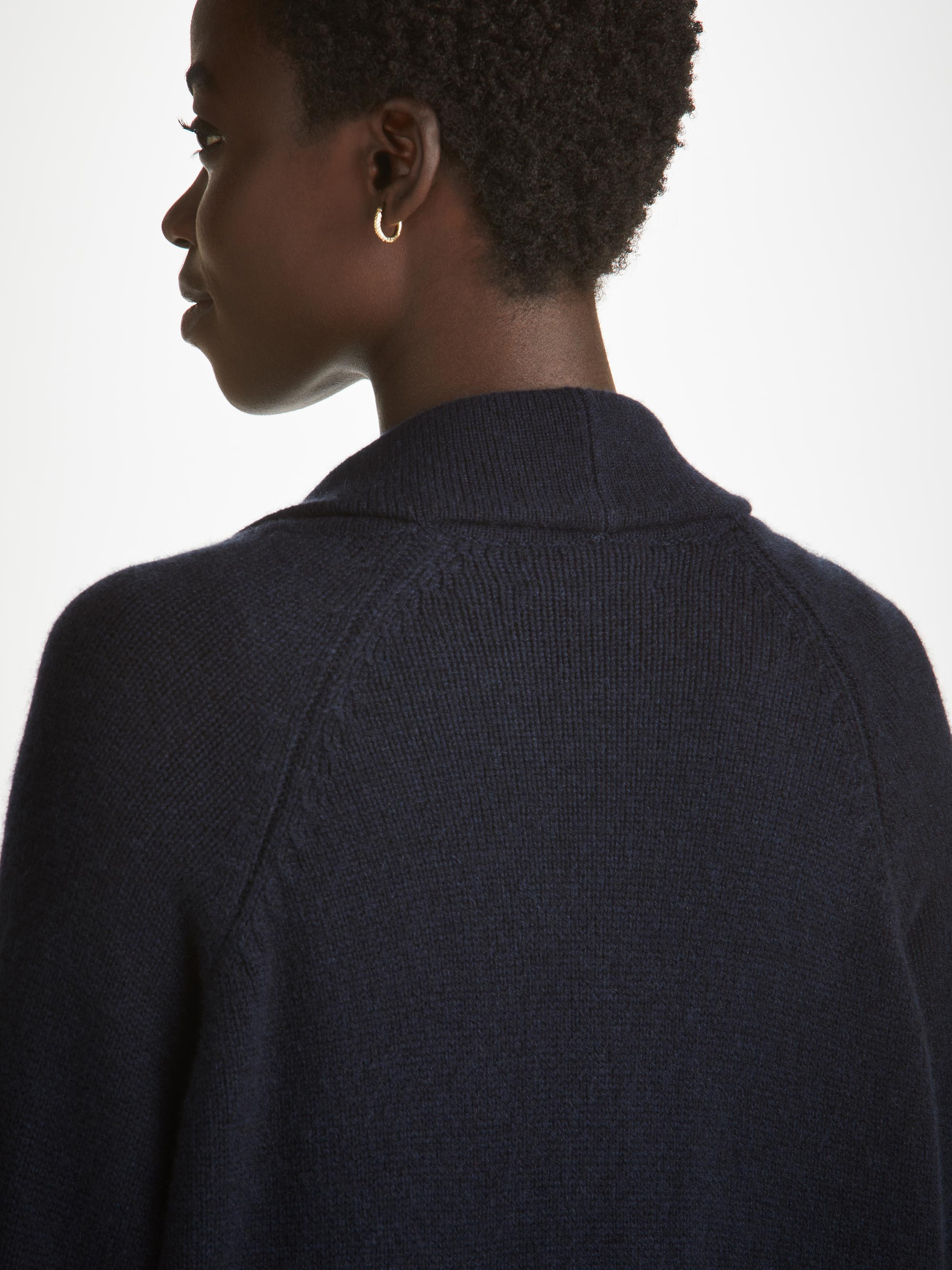 Women's Cardigan Nina Cashmere Navy - 7