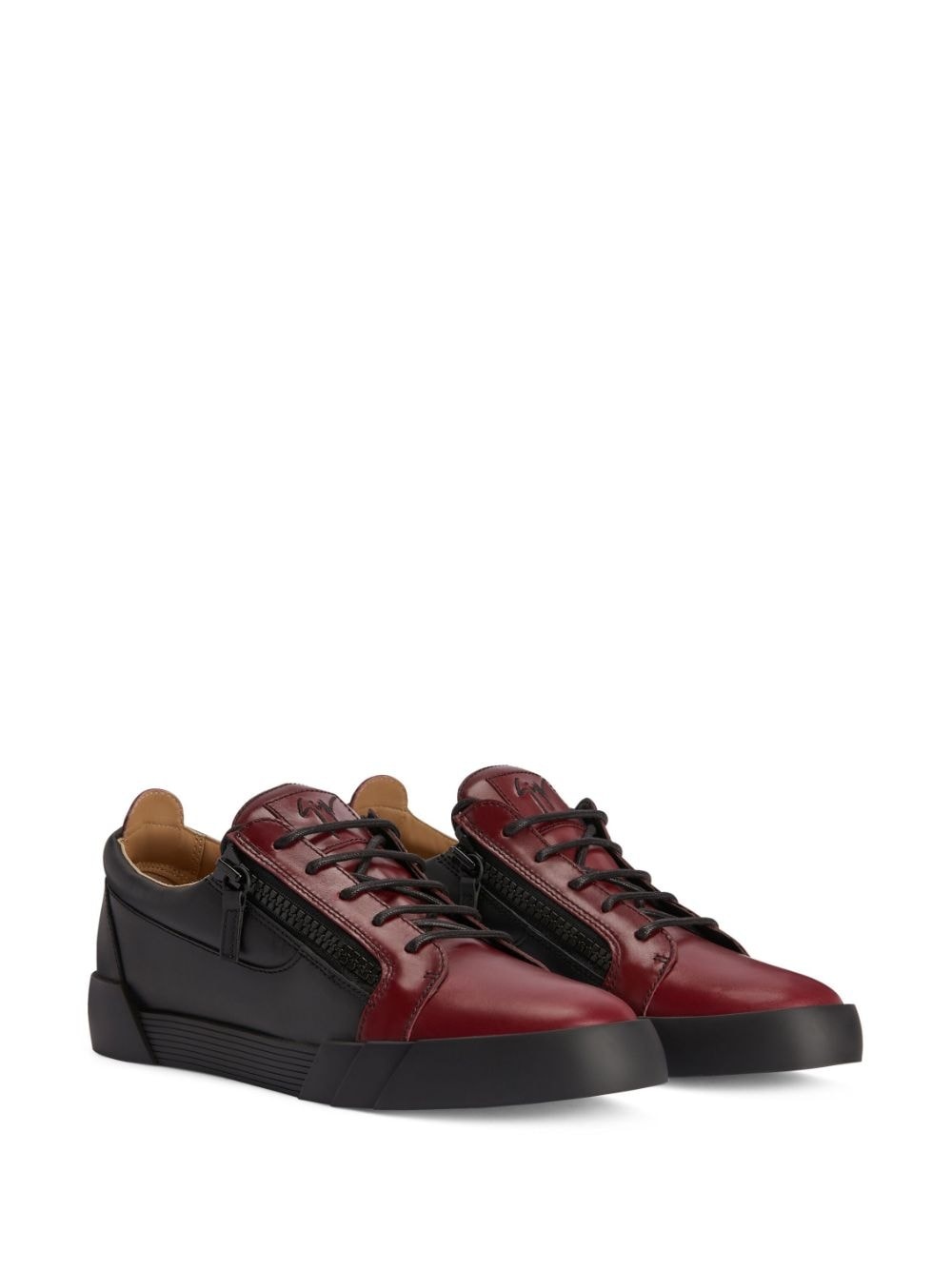 Frankie two-tone leather sneakers - 2