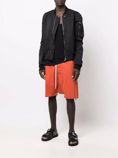 Rick Owens DRKSHDW drawstring-waist cotton drop-crotch shorts outlook