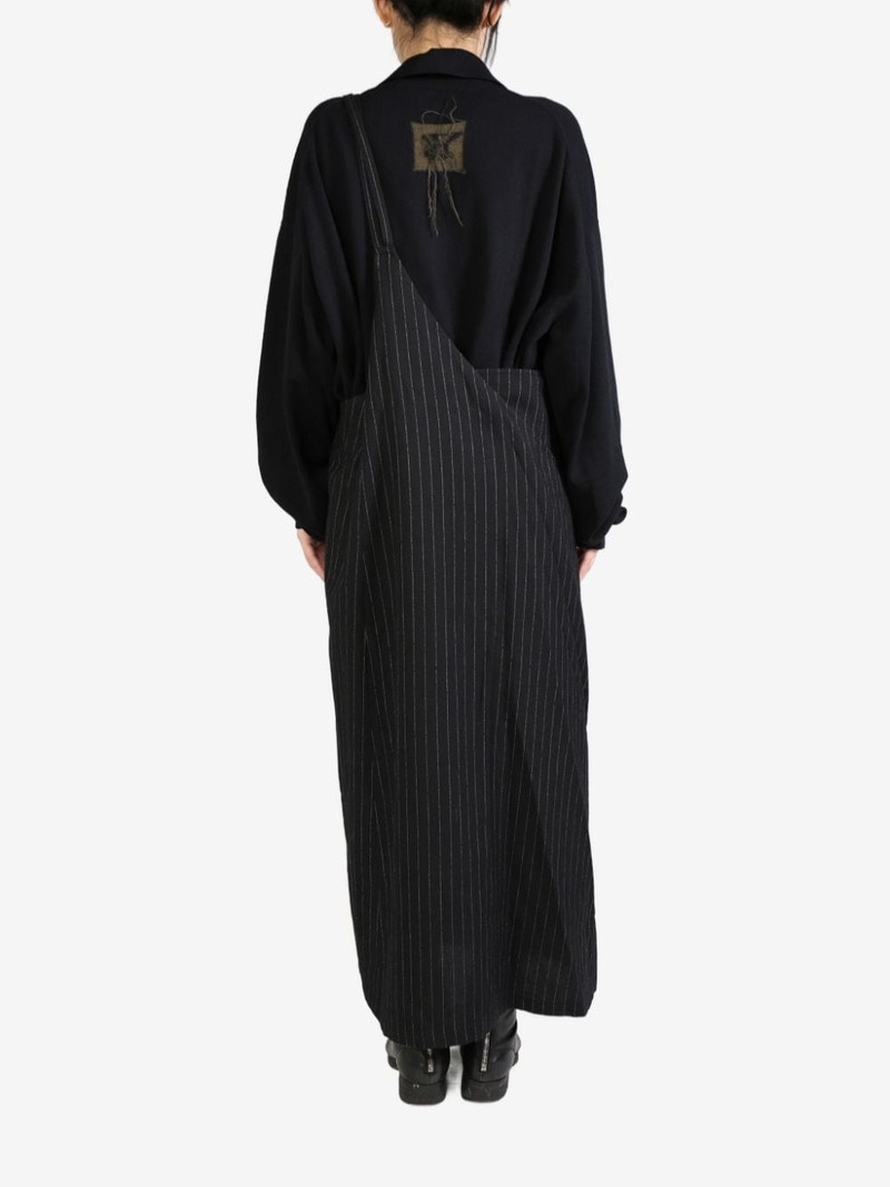 pinstripe asymmetric dress 3