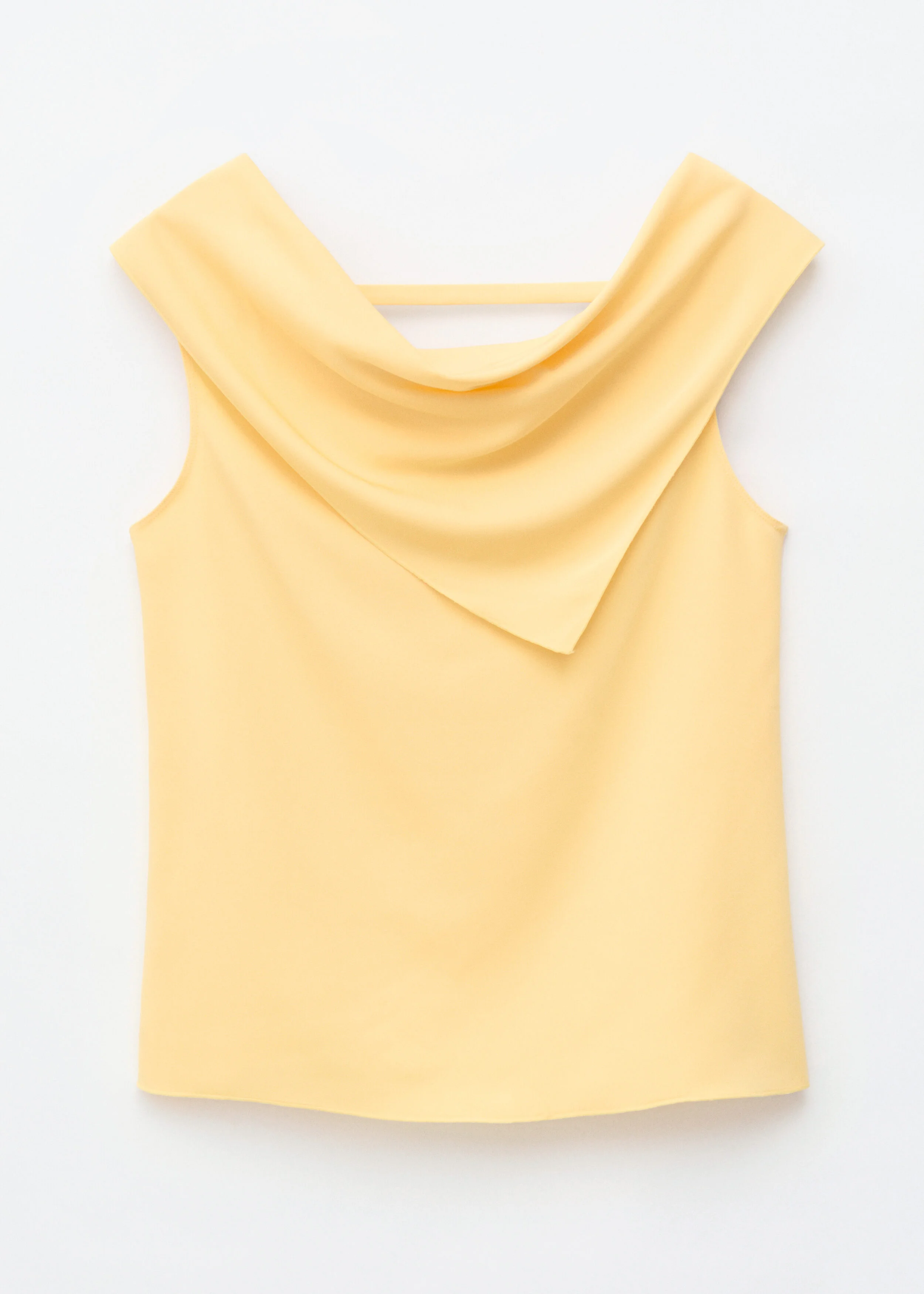 Scarf Detail Sleeveless Top - 1