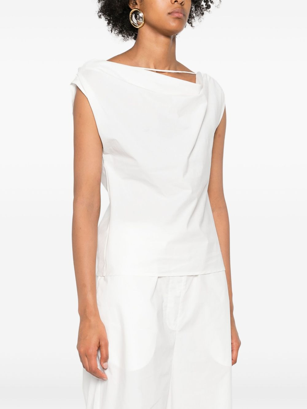 Christophe halterneck draped top - 3