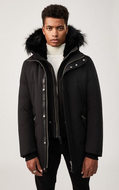 MACKAGE EDWARD down coat with removable hooded bib & silverfox fur outlook