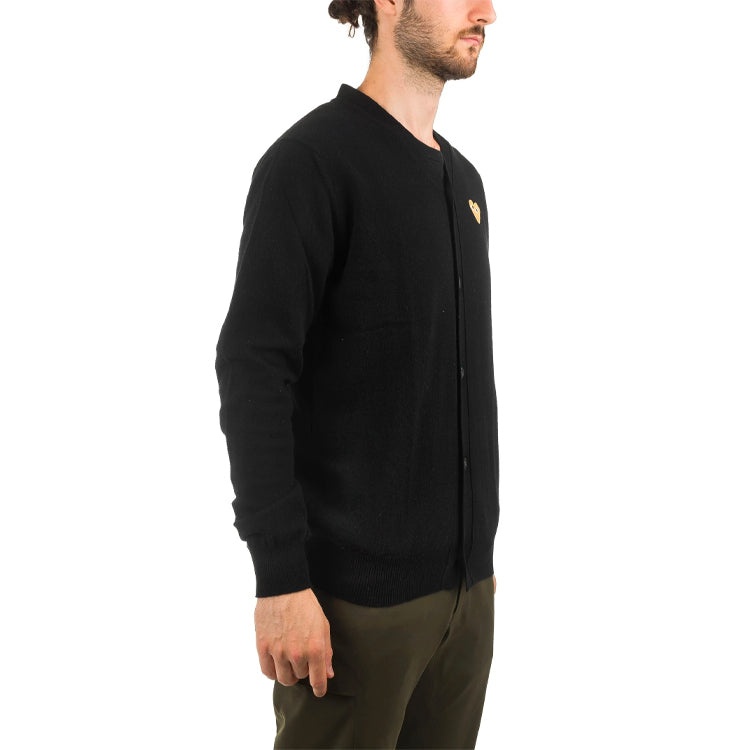 COMME des GARCONS PLAY Cardigan Gold Emblem 'Black' AZ-N050-051-1 - 5