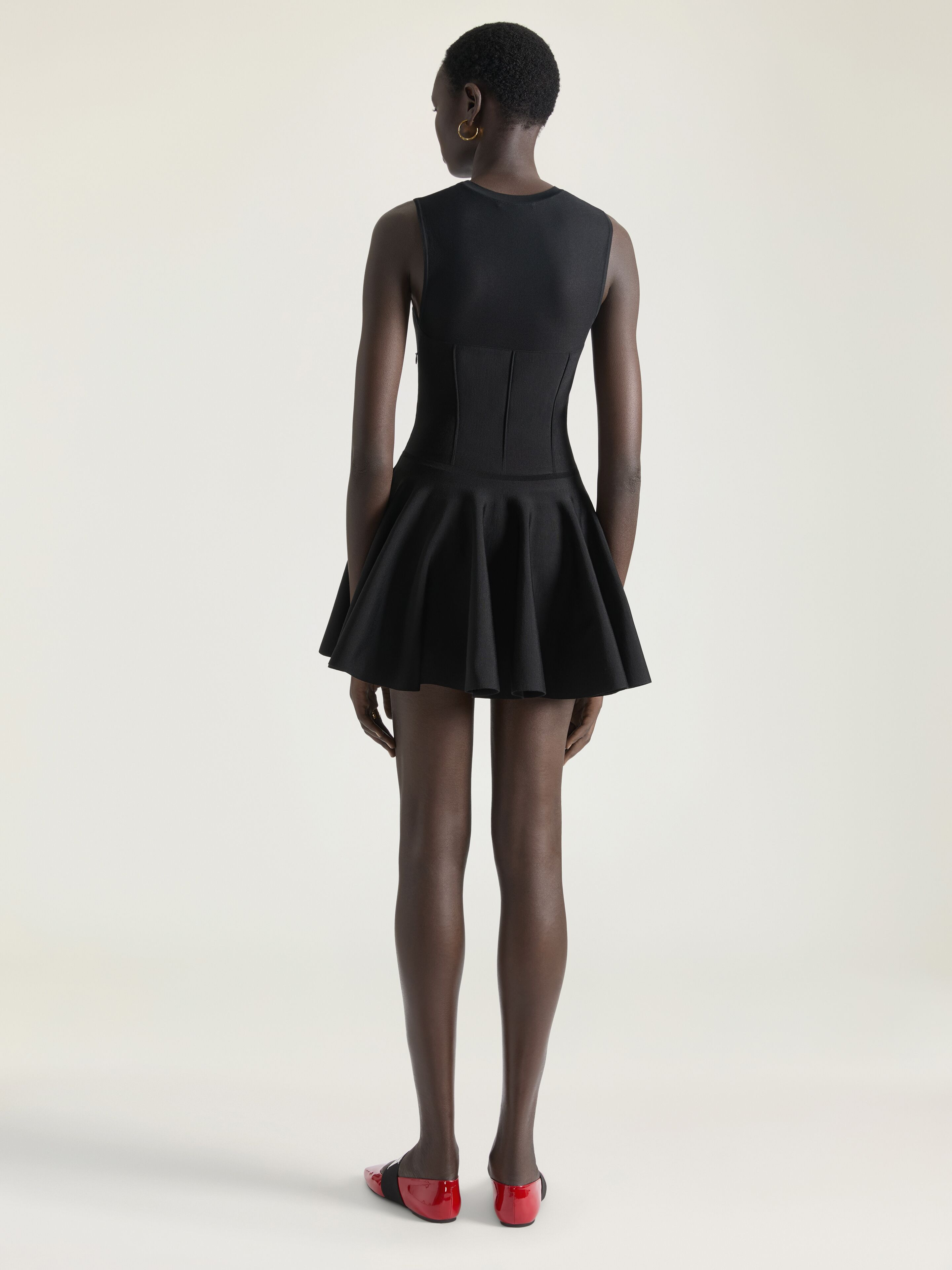 CORSET MINI DRESS IN VISCOSE - 3