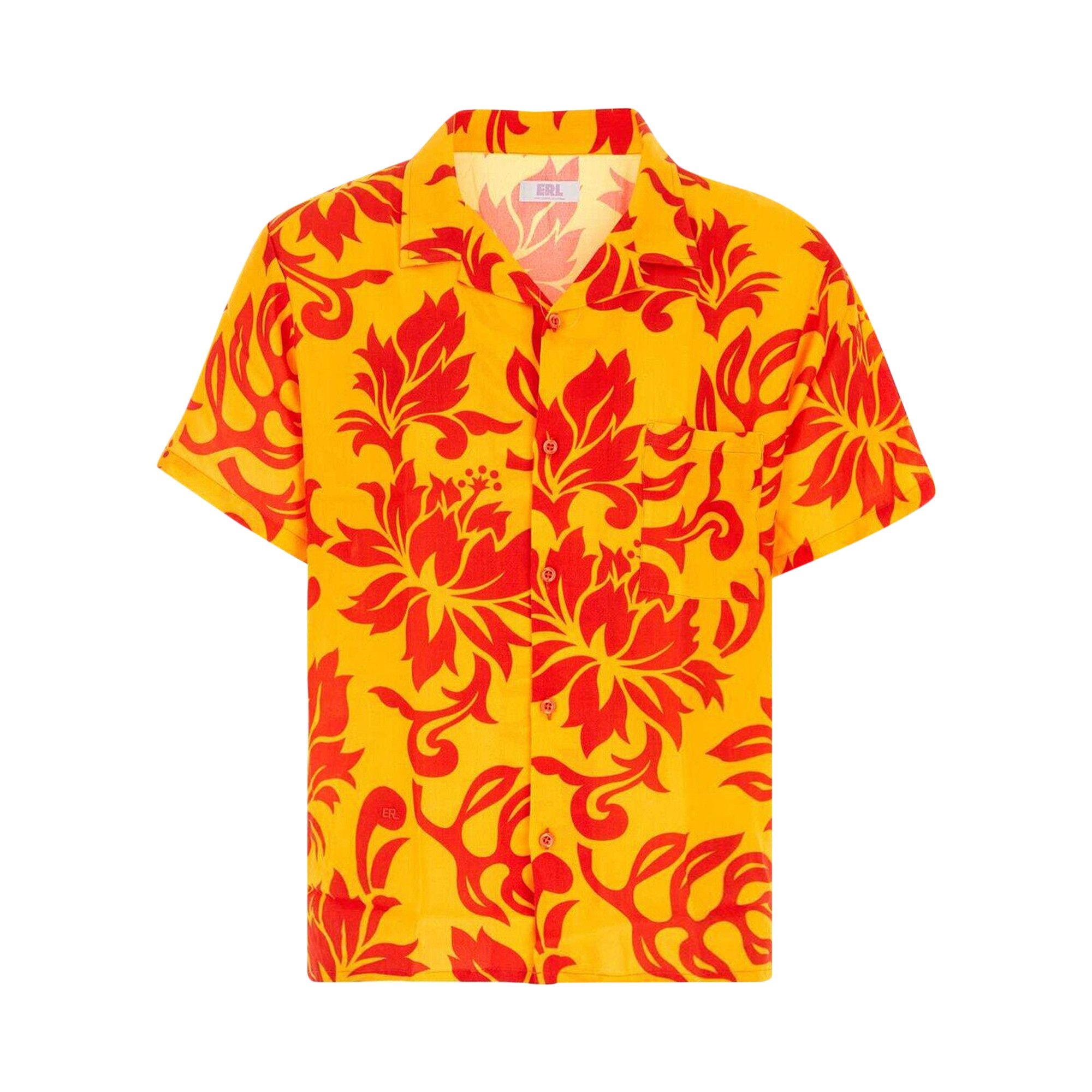 ERL Printed Short-Sleeve Shirt 'Tropical Flowers' - 1