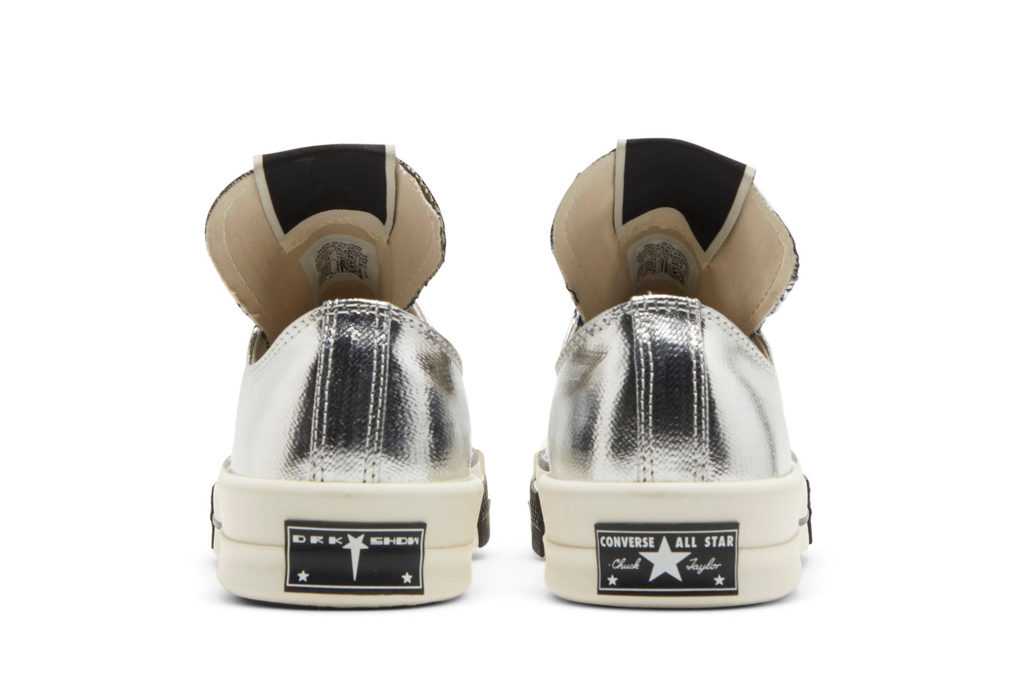 Rick Owens x TURBODRK Chuck 70 Low 'Silver Lacquer' - 6