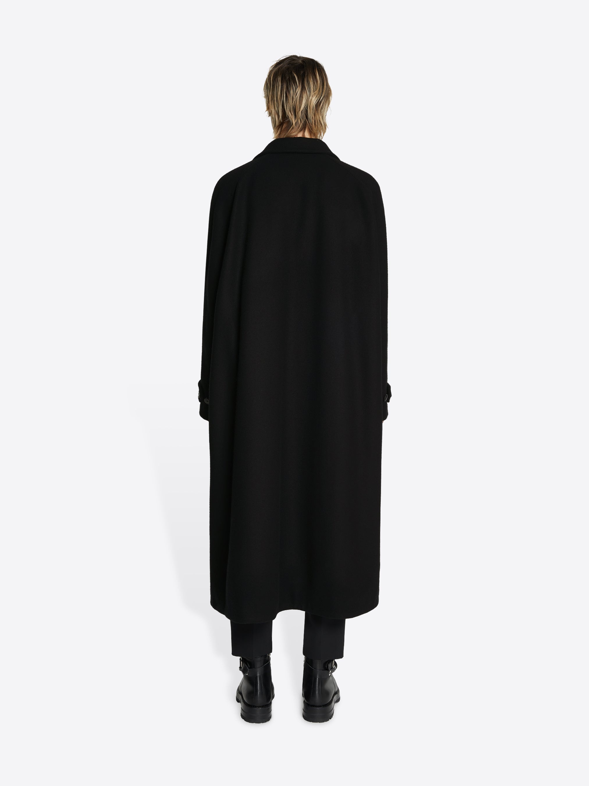 WOOL RAGLAN COAT - 4