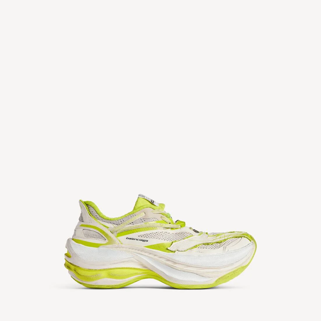 Men's Jet Sneaker in Eggshell/lime - 1