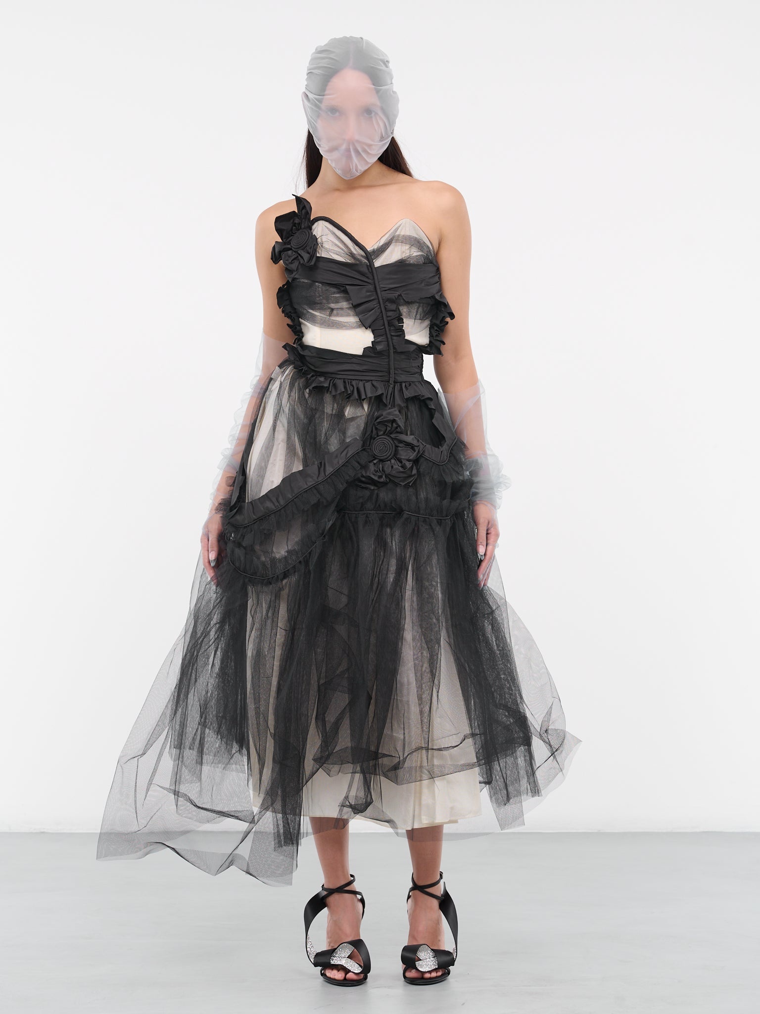 オールインワン・サロペット Maison Margiela Contrast Stitching Corset Dress Maison Margiela Stitching Corset Dress Adjustable Straps In