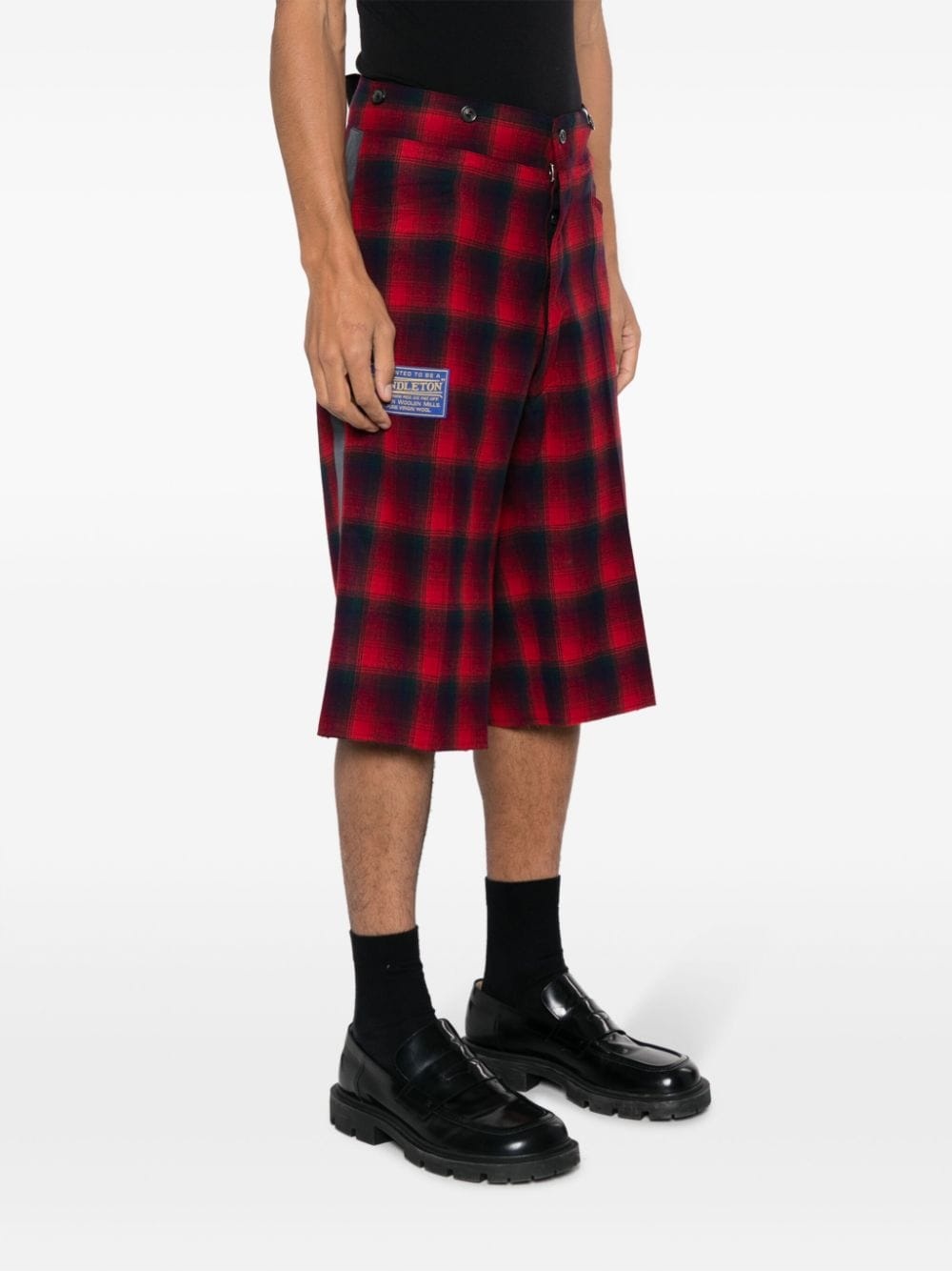 tartan-check bermuda shorts - 3