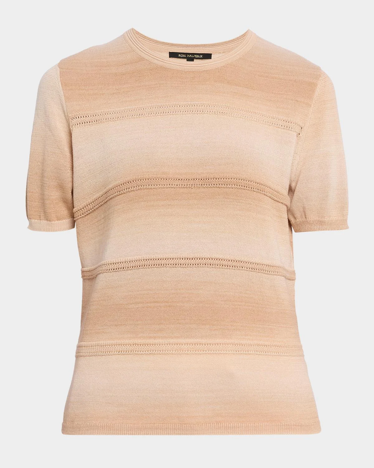 Hayden Striped Ombre Cotton Sweater - 1
