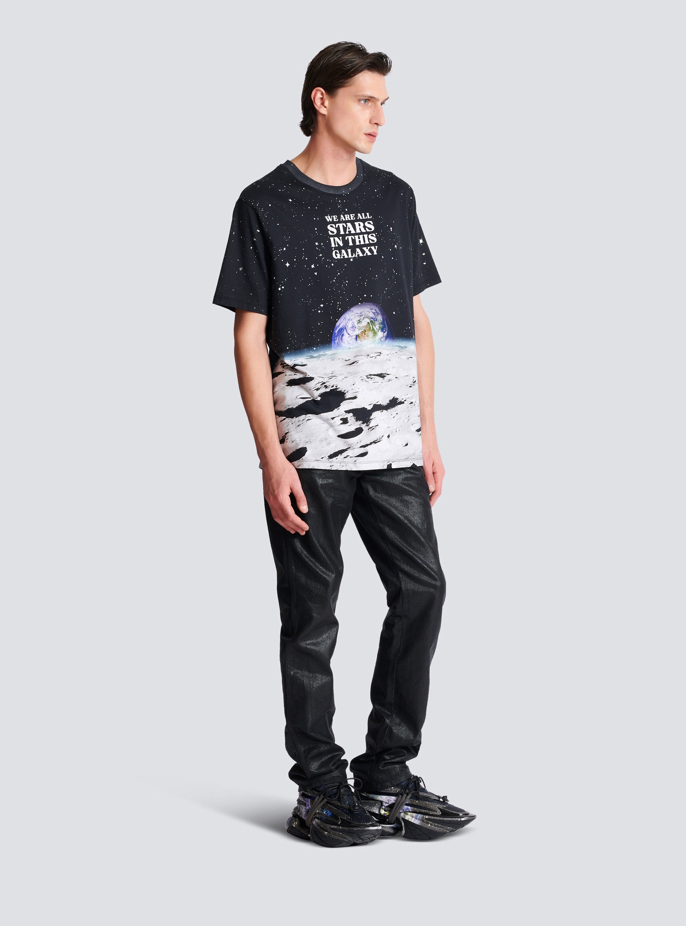 Earth & Stars print T-shirt - 3