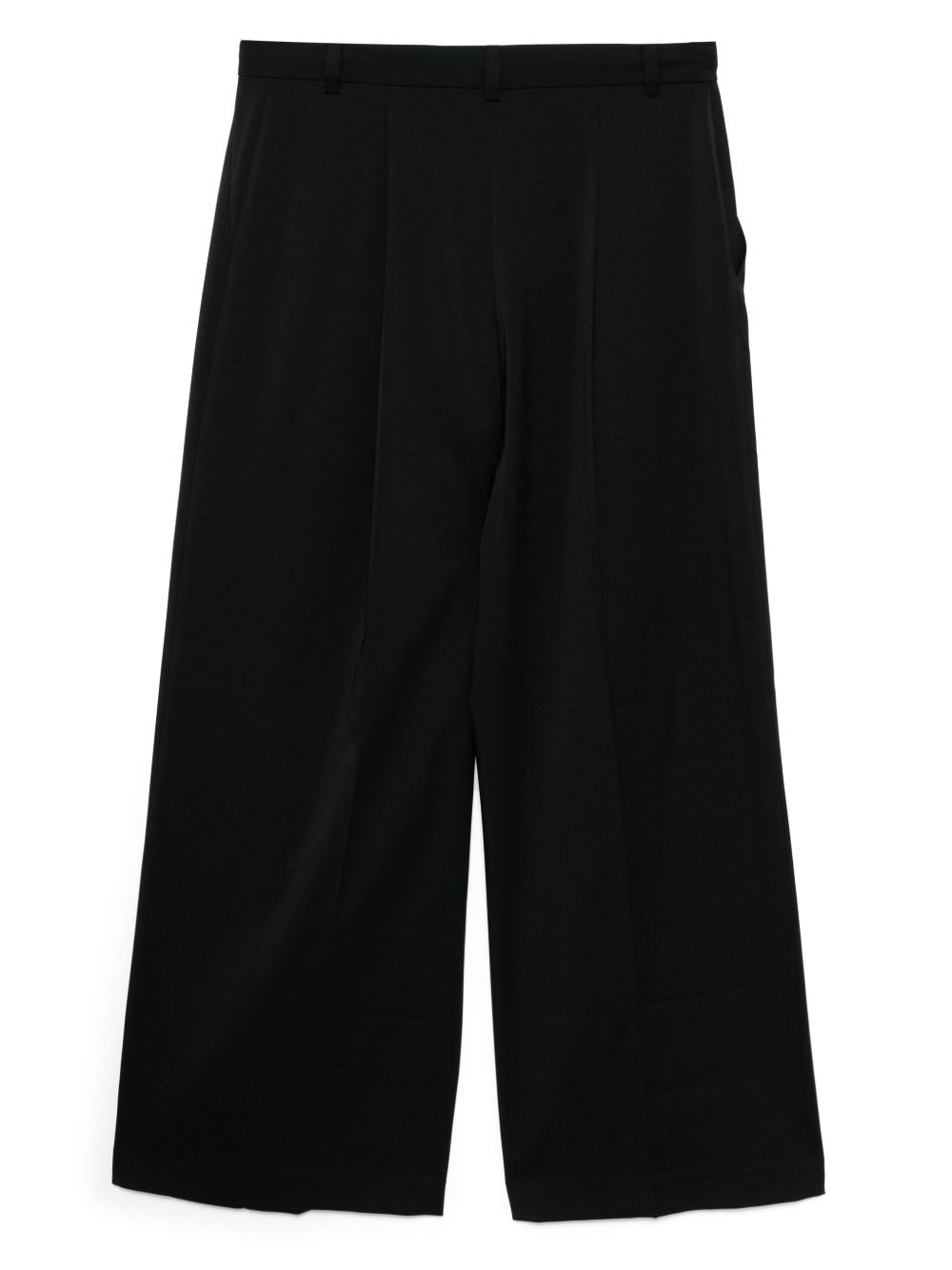 side-detailed asymmetric trousers - 2