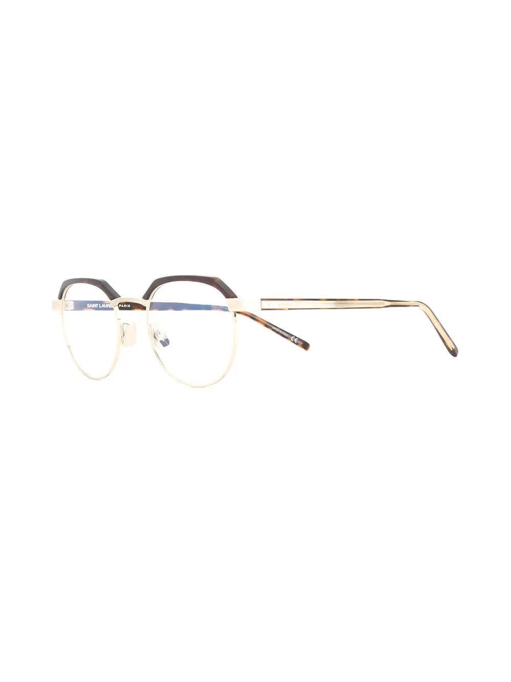 tortoiseshell panel glasses - 2