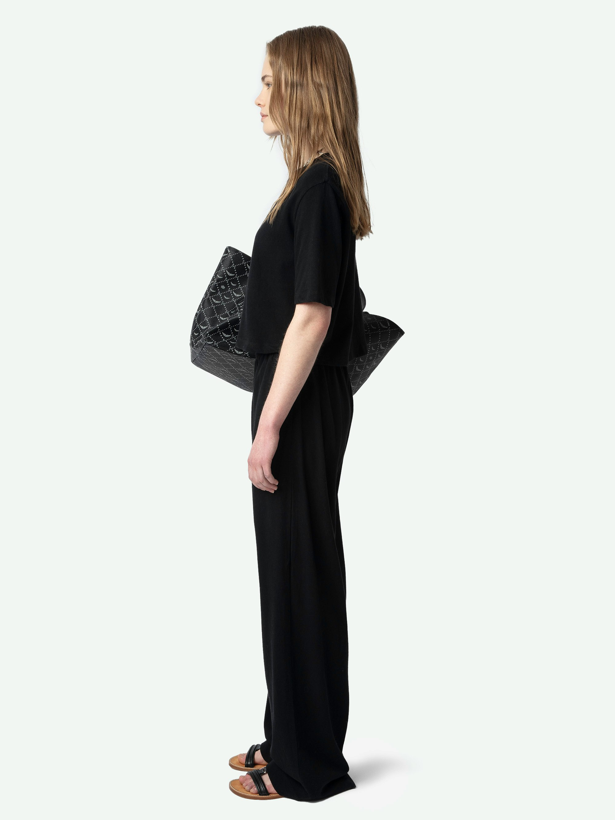 Clem Women's Black Linen Pants - 6