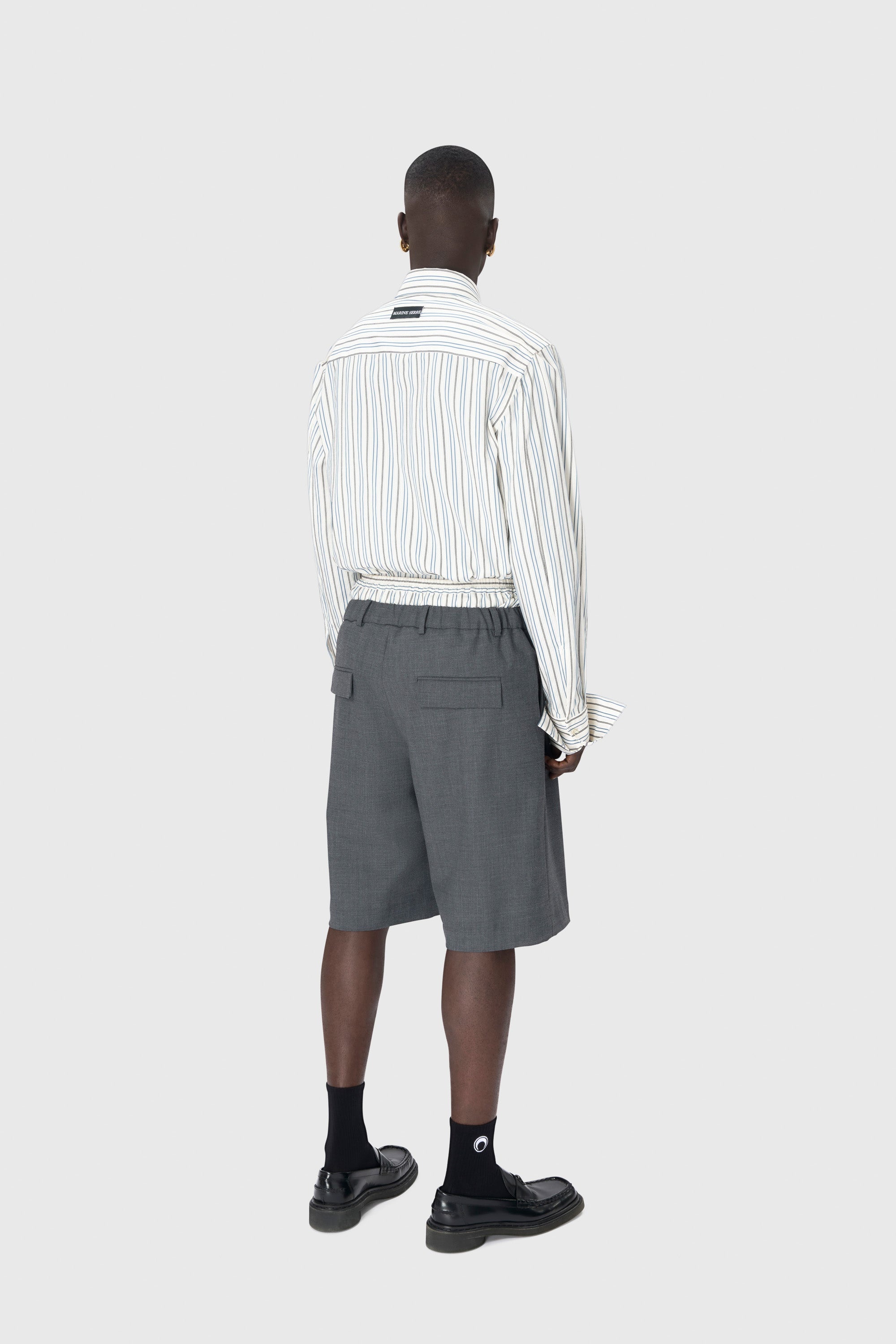 Regenerated Striped Poplin Button Up Shirt - 3