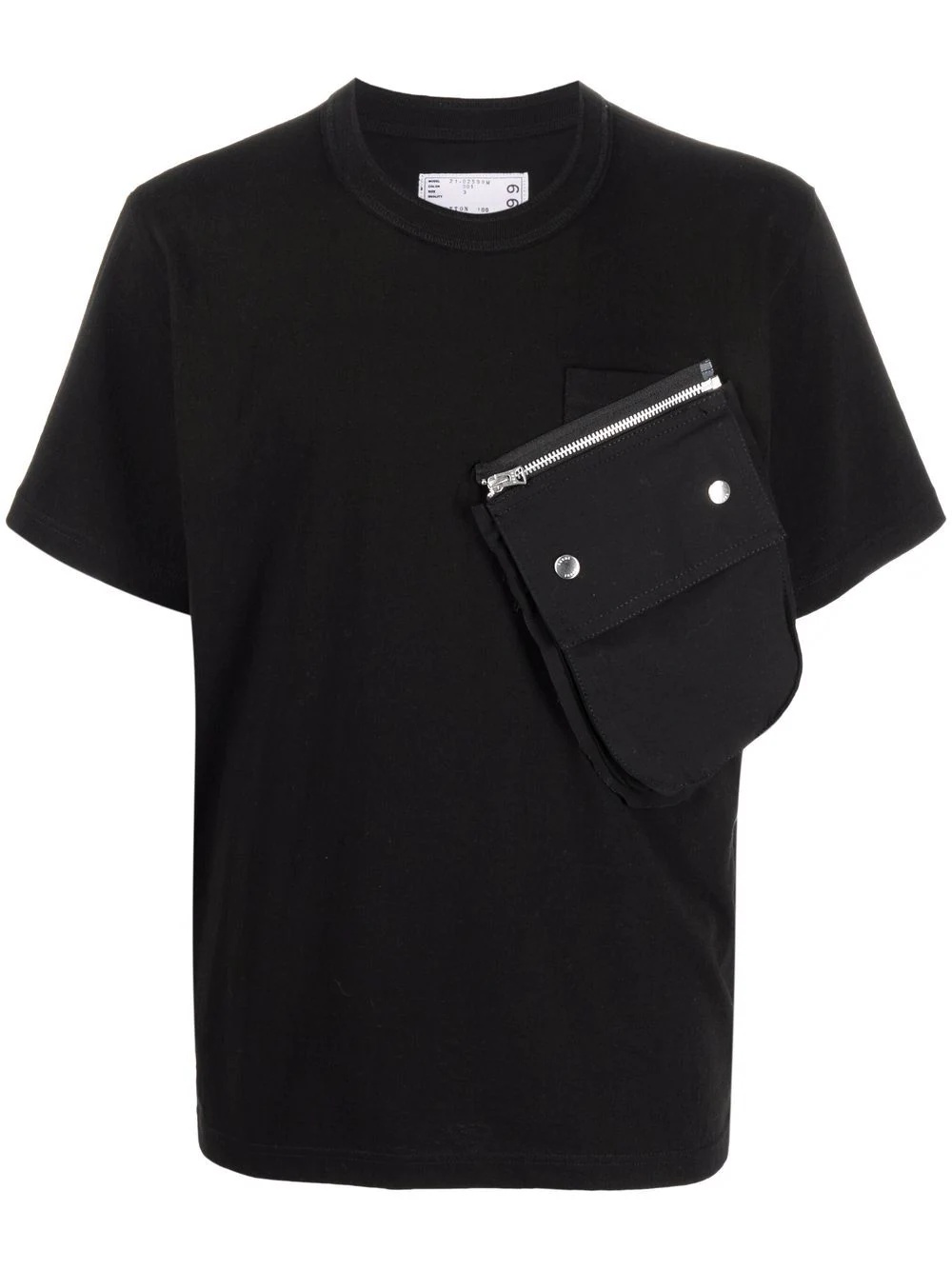 oversize flap pocket T-shirt - 1