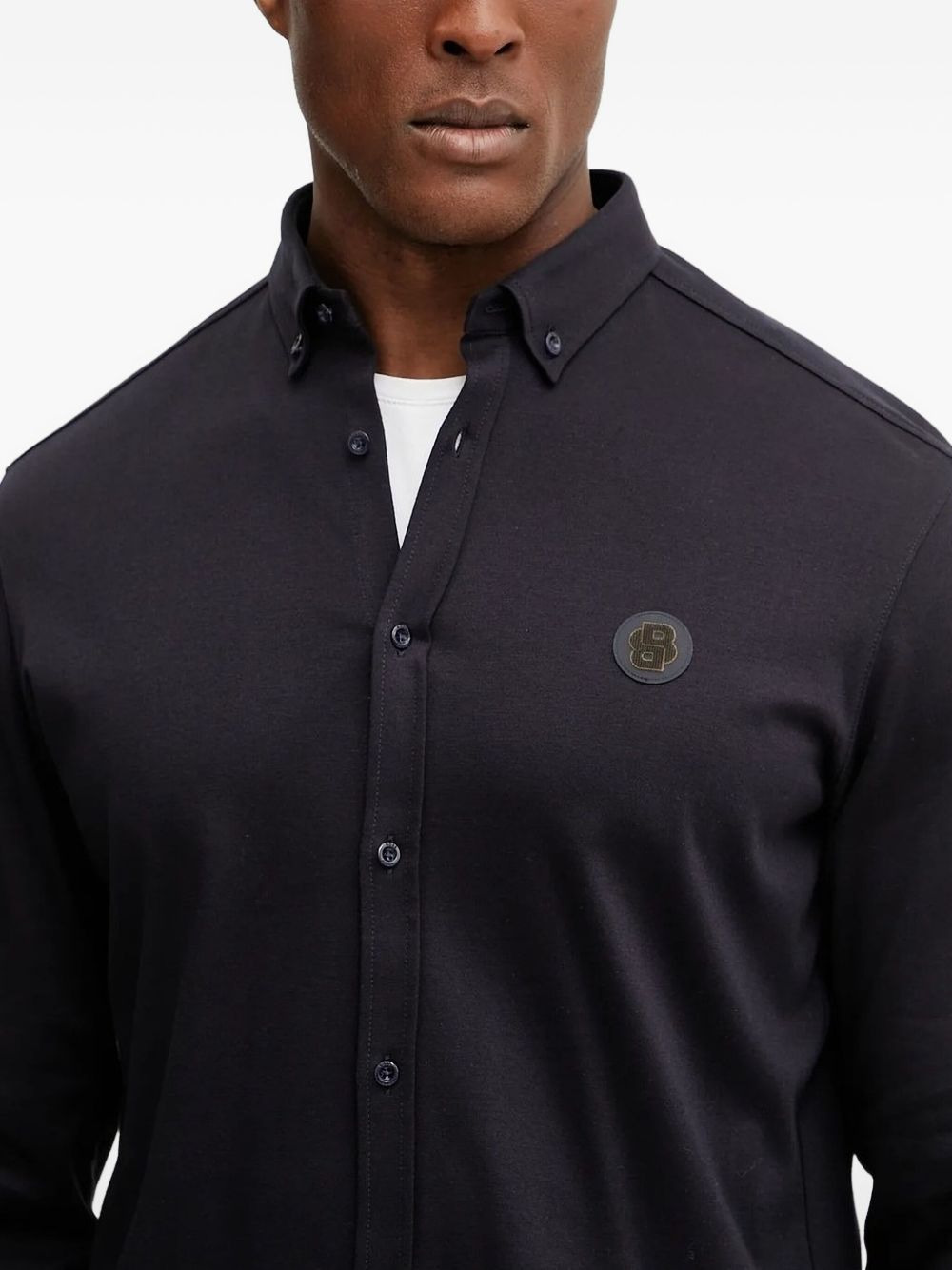 logo long-sleeve shirt - 3