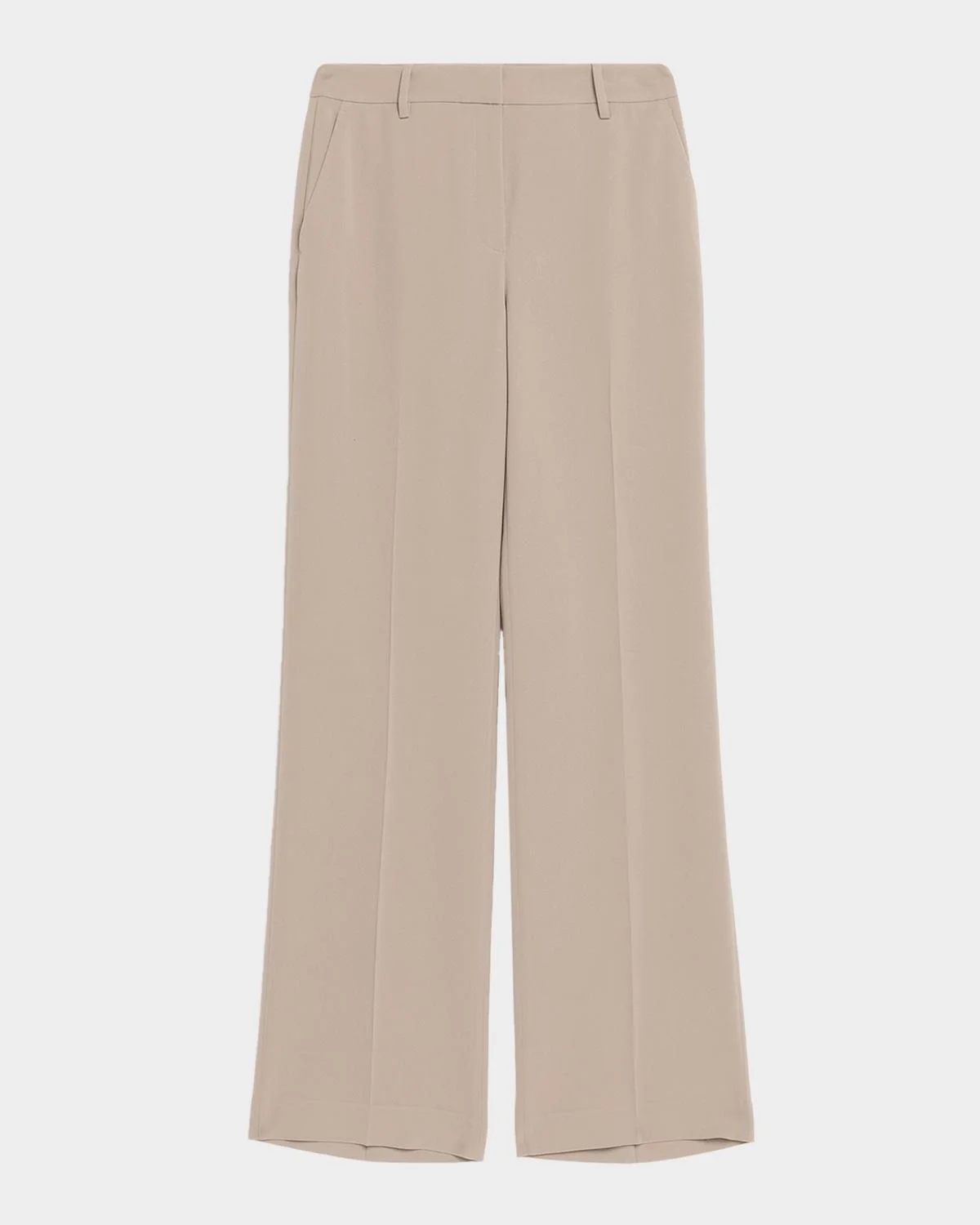 Gates Straight-Leg Crepe Pants - 1