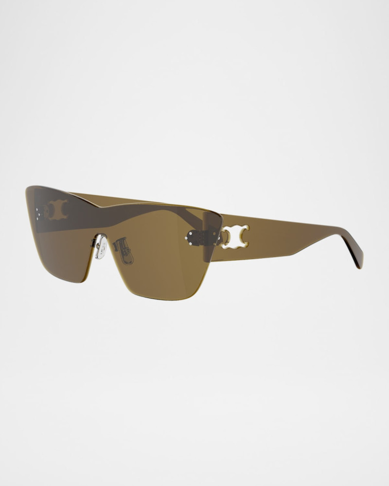 CELINE Sundown Shade Cat-Eye Shield Sunglasses outlook