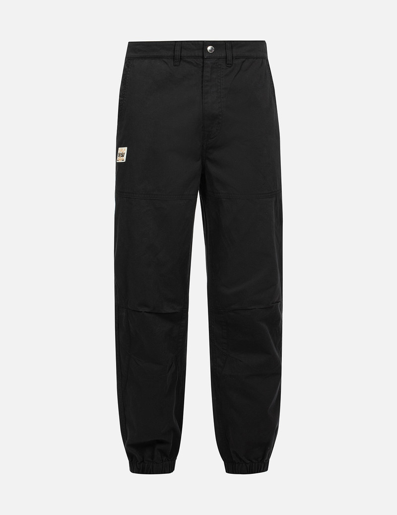 EVISU SEAGULL APPLIQUÉ EMBROIDERY AND SLOGAN PRINT RELAX FIT CARGO PANTS outlook