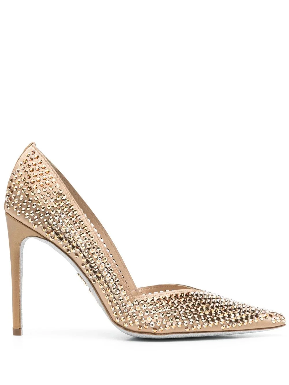 Swarovski-embellished pointed-toe pumps - 1