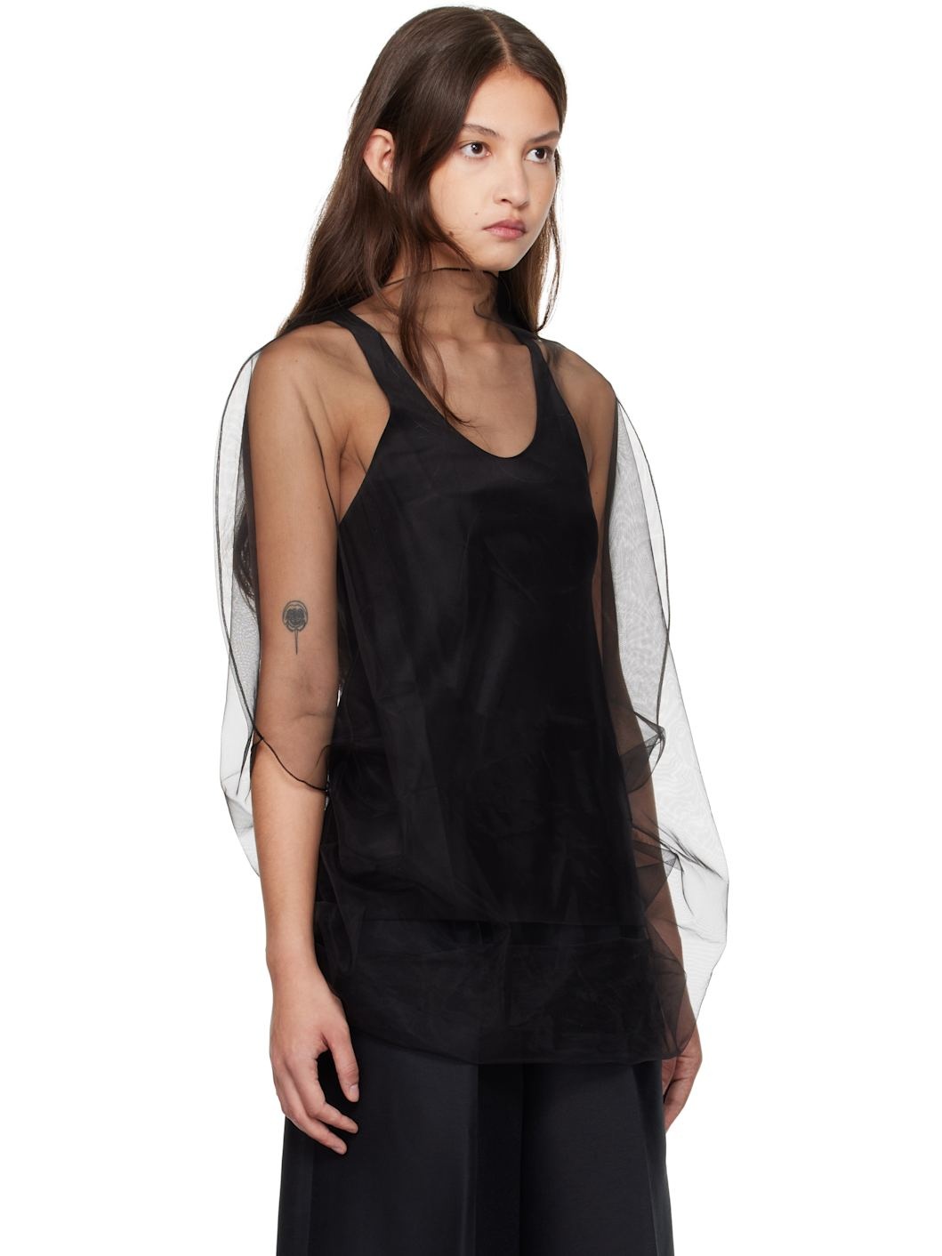 Black Aurore Tank Top - 2