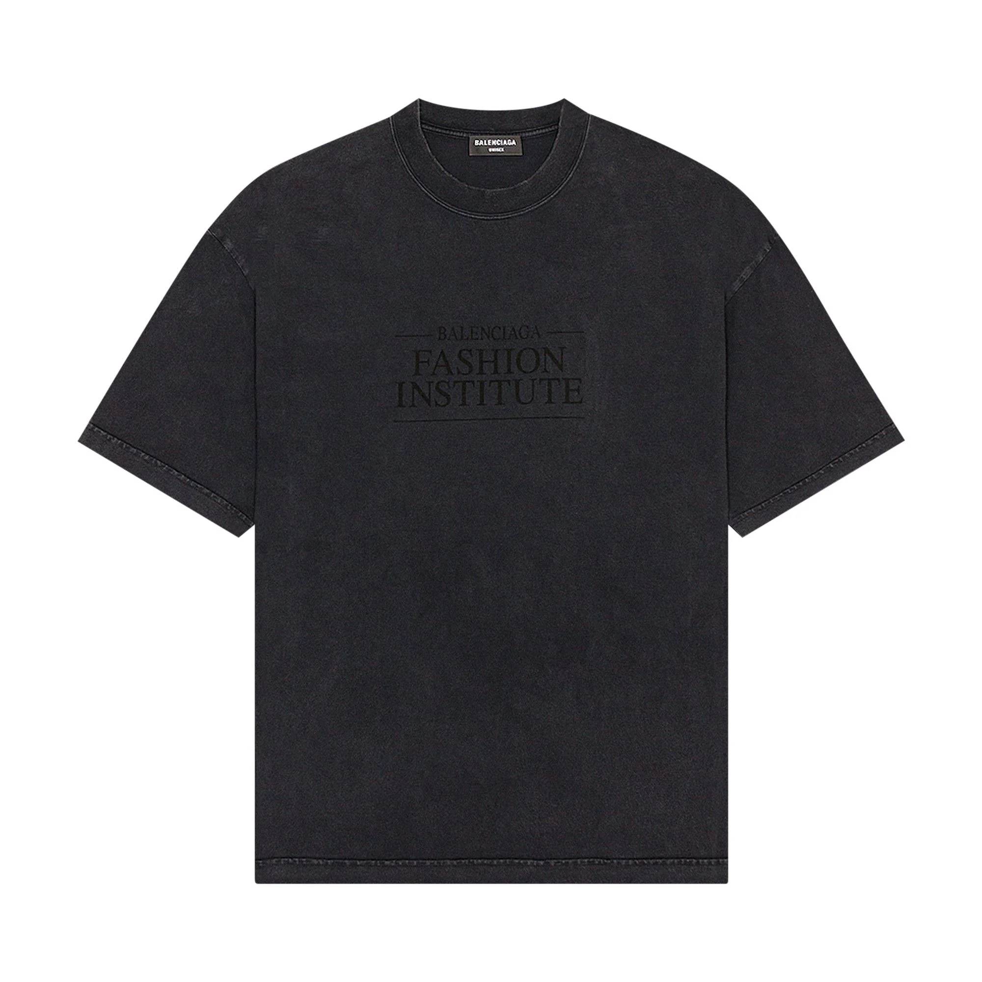 Balenciaga Medium Fit T-Shirt 'Washed Black' - 1