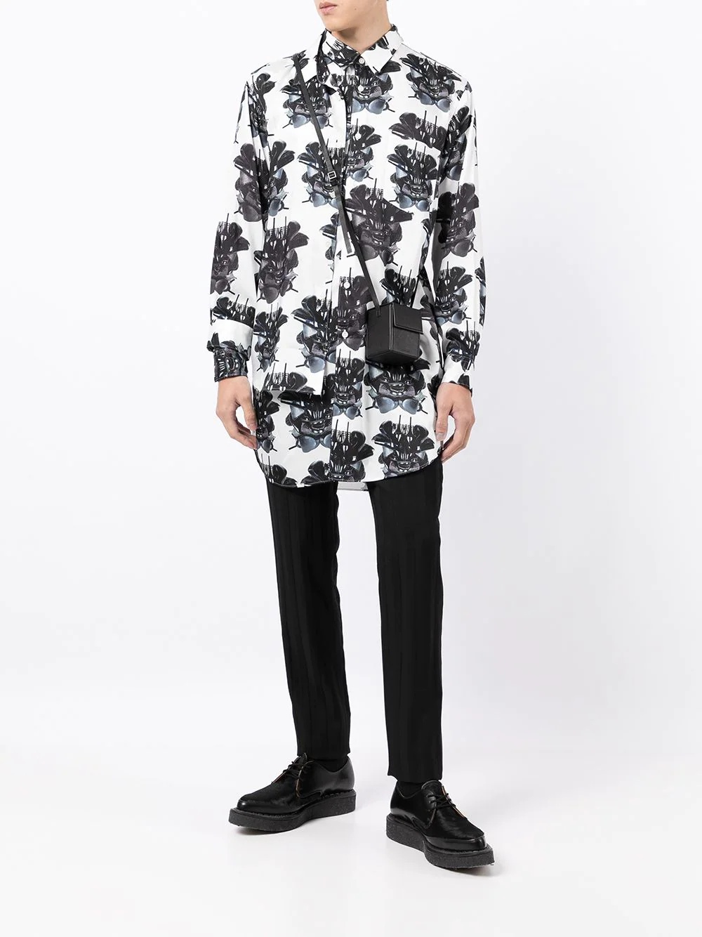 graphic-print long-sleeve shirt - 2